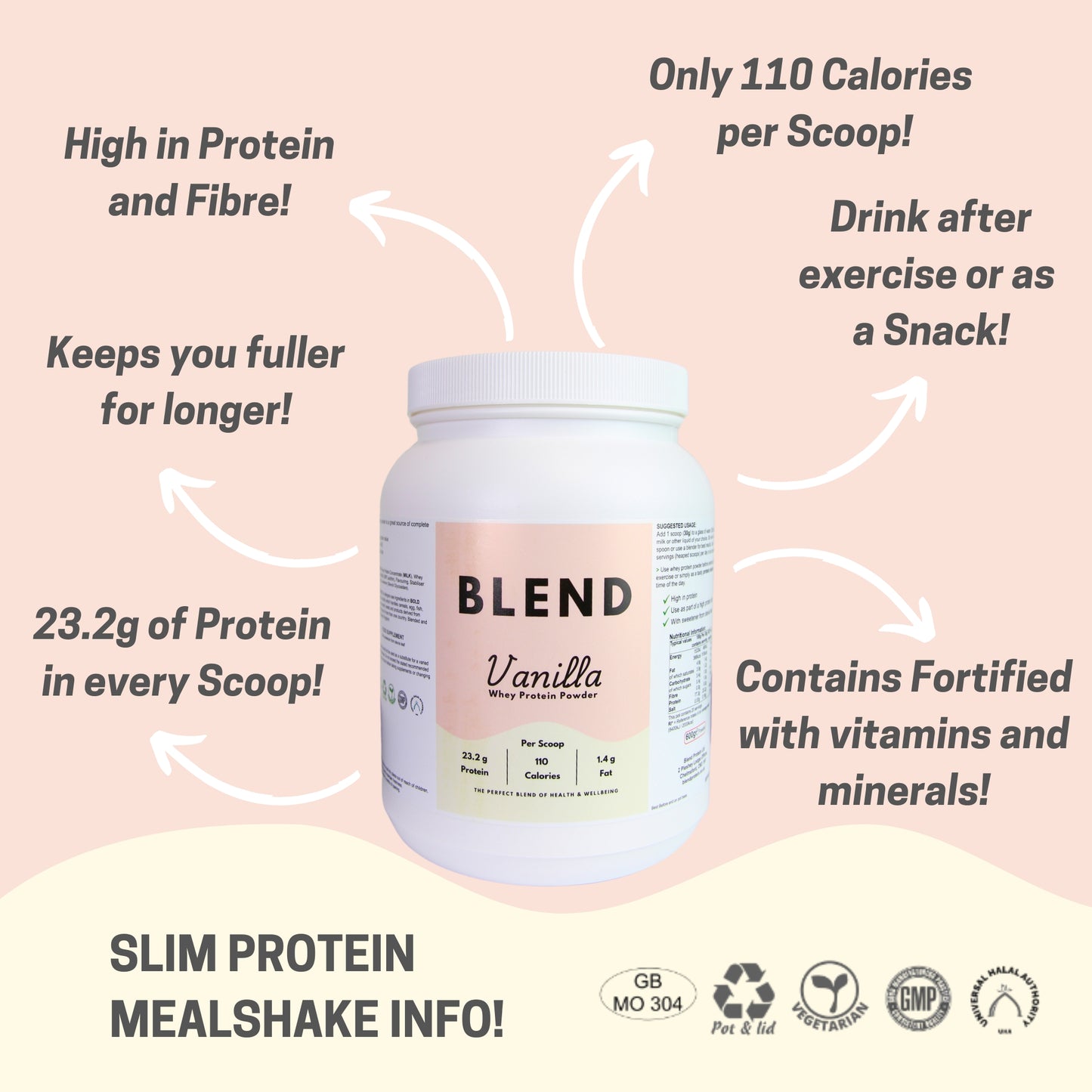 Whey Protein Powder - Vanilla Flavour